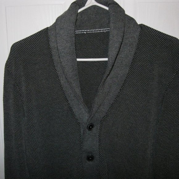 Men's gray cardigan - Picture 2 of 3